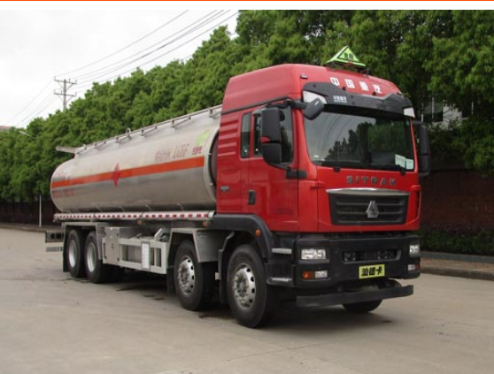 Марка Тяньвэйюань, модель TWY5326GYYZ6L – автоцистерна для перевозки нефтепродуктов из алюминиевого сплава